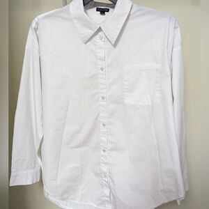 J for Justify White Button Down Shirt